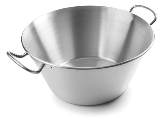 ALGUIDAR SIMPLES 50CM INOX